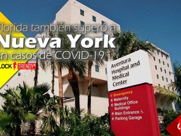 Florida también superó a Nueva York en casos de COVID-19