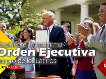 Presidente Trump firma Orden Ejecutiva en pro de los Latinos