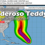 Se ha formado el poderoso Teddy un huracán categoría 4