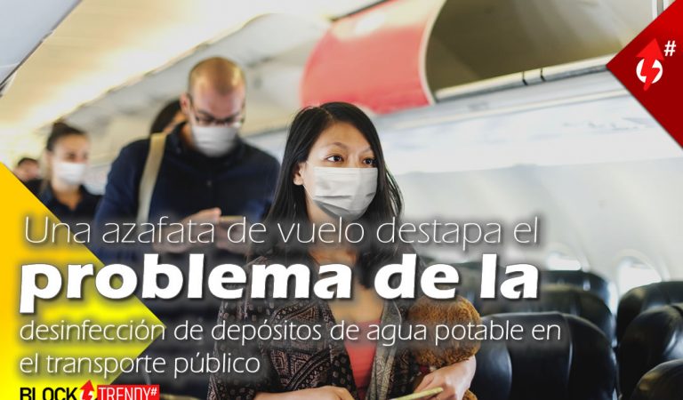 Una azafata de vuelo destapa el problema de la desinfección de depósitos de agua potable en el transporte público