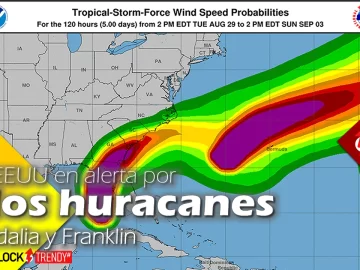 eeuu en alerta por los huracanes idalia y franklin eeuu