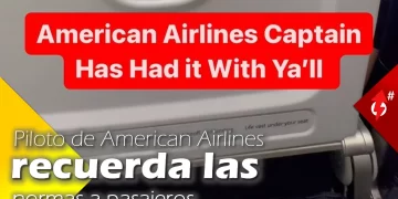 piloto de american airlines recuerda las normas a pasajeros viral