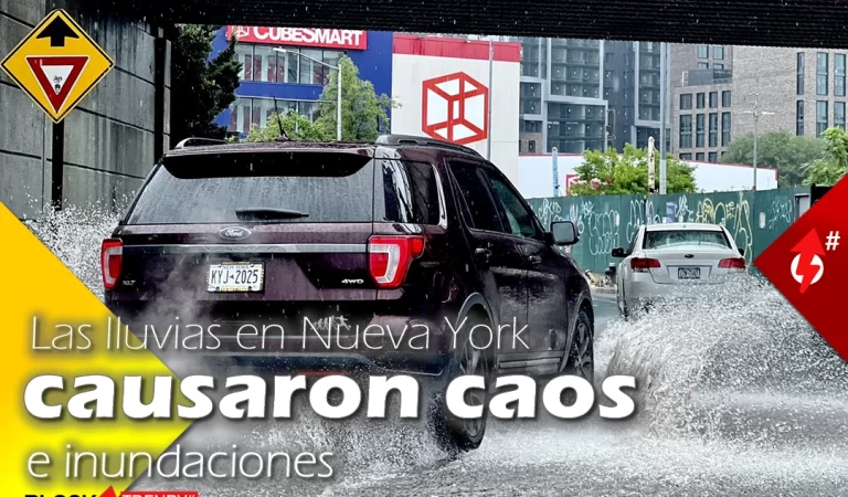 Las lluvias en Nueva York causaron caos e inundaciones