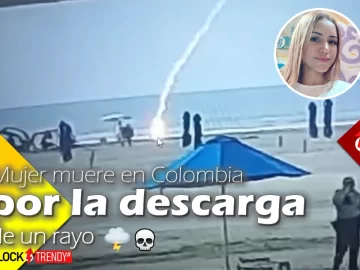 mujer muere en colombia por la descarga de un rayo 🌩️💀 viral