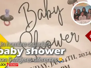 un hombre organizo baby shower con 5 mujeres diferentes🤦♂️ viral